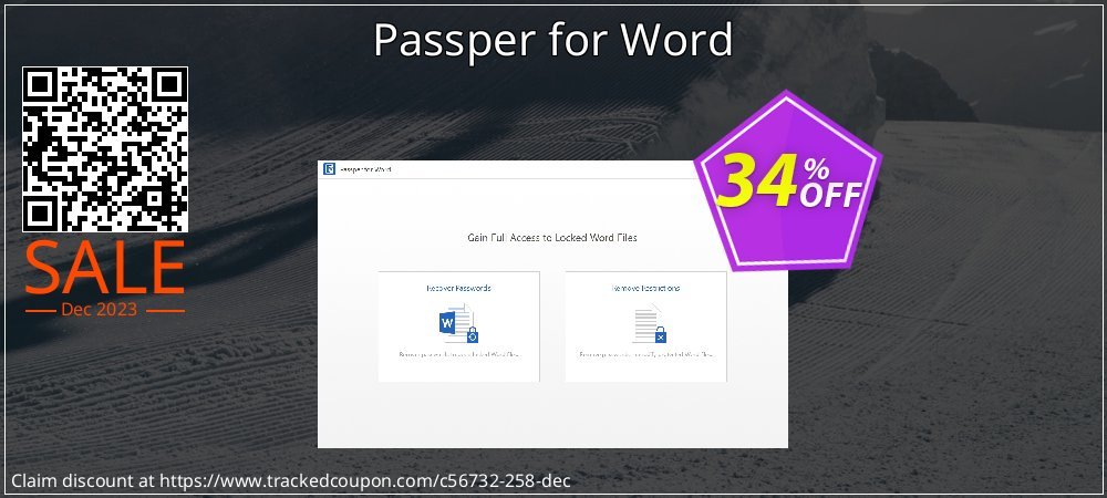 Claim 34% OFF Passper for Word Coupon discount July, 2020