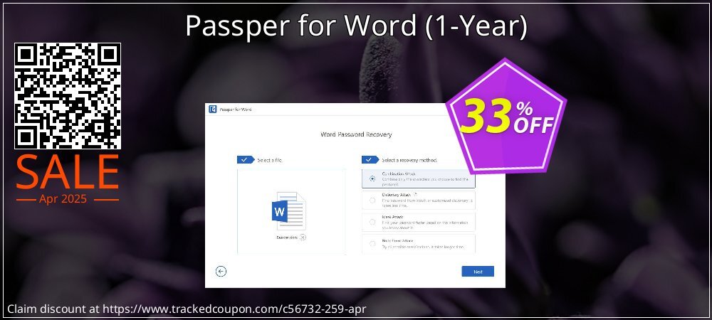 Passper for Word - 1-Year  coupon on World Password Day super sale