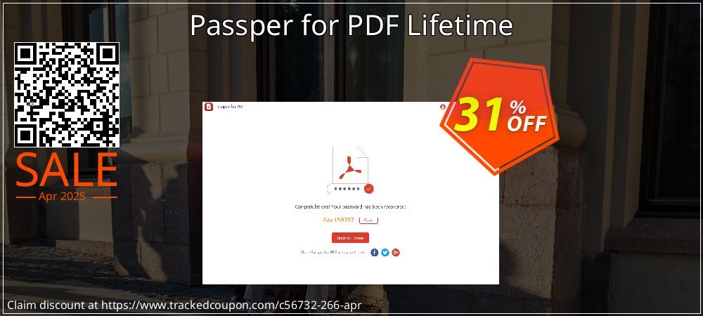 Passper for PDF Lifetime coupon on World Party Day discount