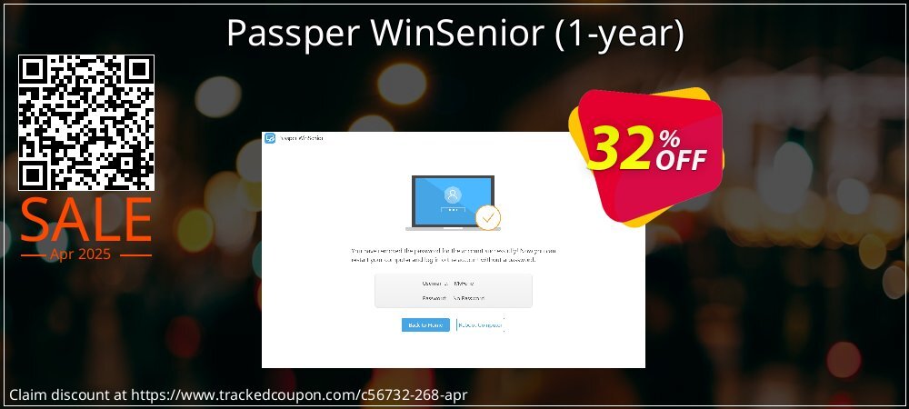 Passper WinSenior - 1-year  coupon on Easter Day offering sales