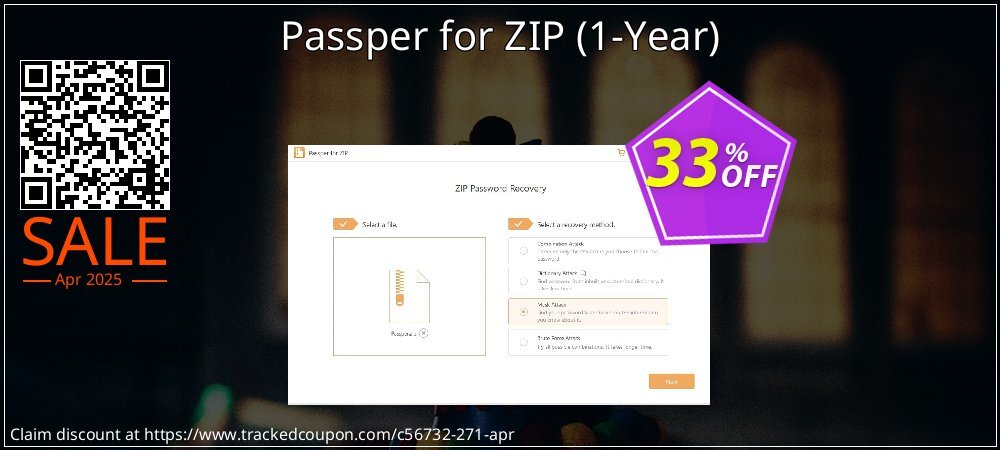 Passper for ZIP - 1-Year  coupon on World Party Day promotions