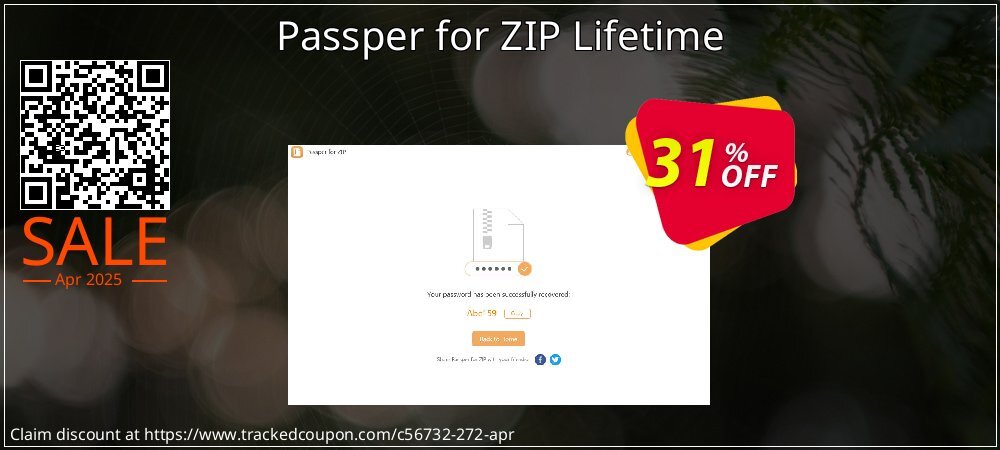 Passper for ZIP Lifetime coupon on Working Day deals