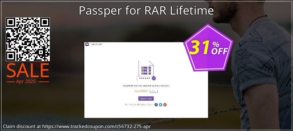 Passper for RAR Lifetime coupon on National Walking Day discount