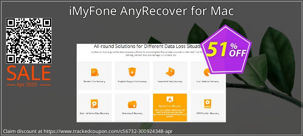 iMyFone AnyRecover for Mac coupon on Easter Day offering discount