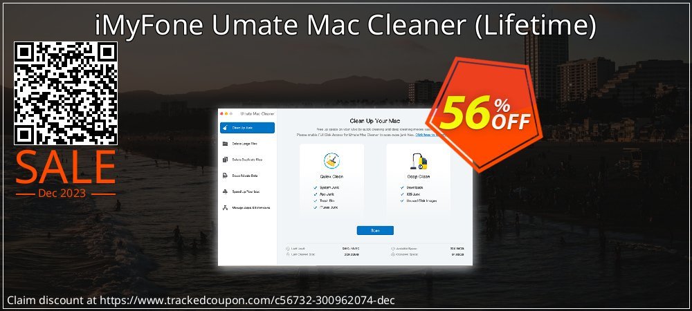 iMyFone Umate Mac Cleaner - Lifetime  coupon on Tell a Lie Day offer
