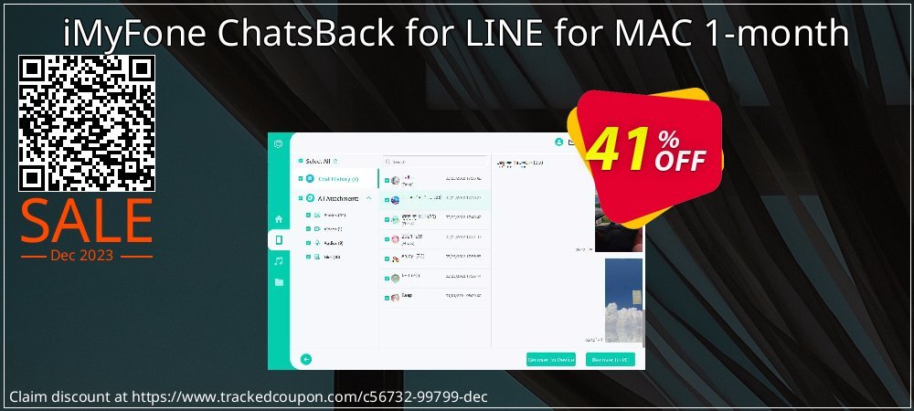 iMyFone ChatsBack for LINE for MAC 1-month coupon on All Saints' Eve offer