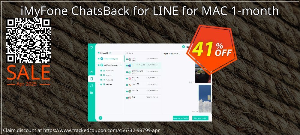 iMyFone ChatsBack for LINE for MAC 1-month coupon on Tell a Lie Day offering sales