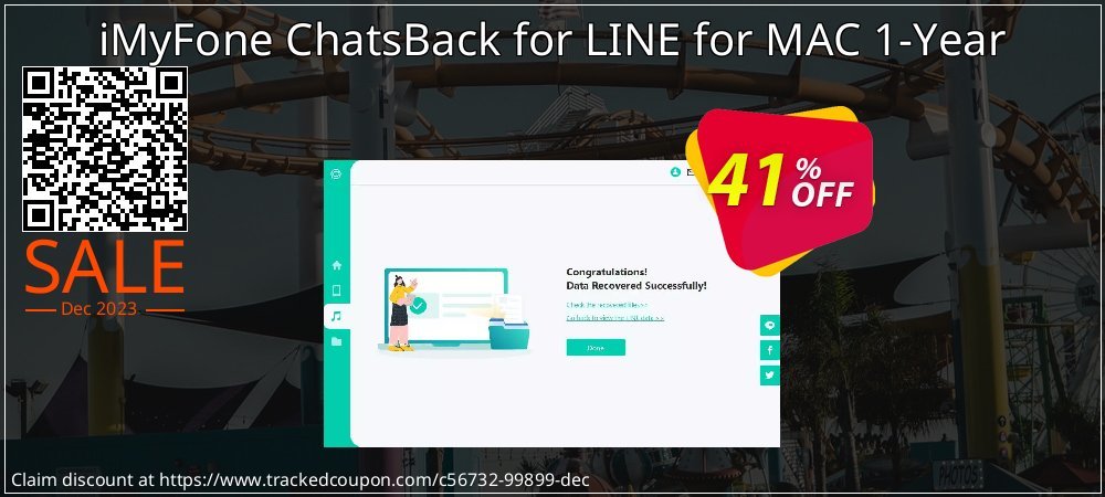 iMyFone ChatsBack for LINE for MAC 1-Year coupon on National Smile Day discounts