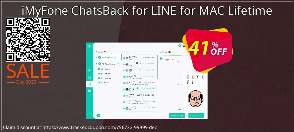 iMyFone ChatsBack for LINE for MAC Lifetime coupon on World Smile Day offering discount