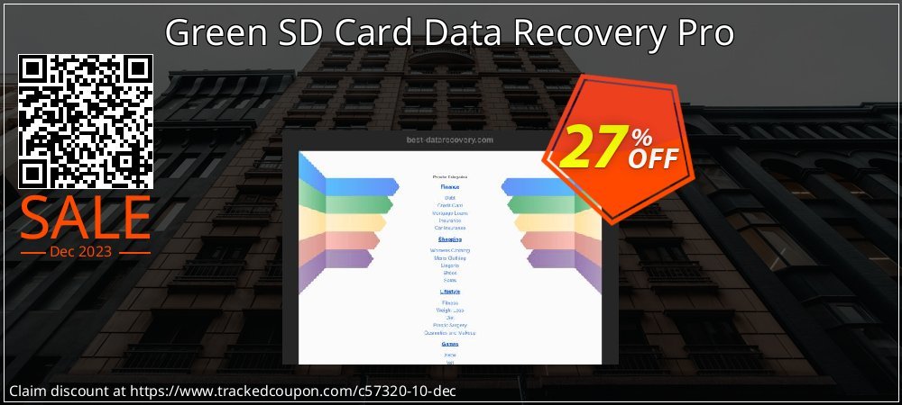 Green SD Card Data Recovery Pro coupon on National Walking Day offer