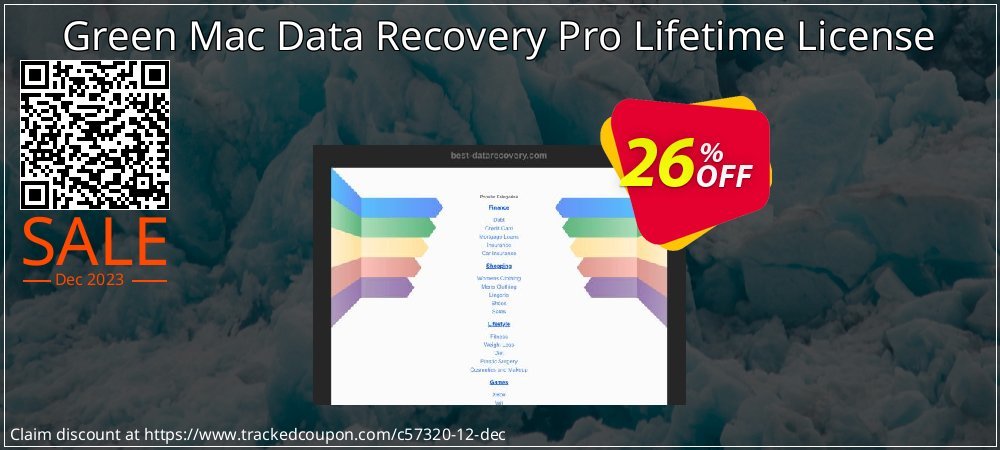 Green Mac Data Recovery Pro Lifetime License coupon on April Fools' Day offering discount