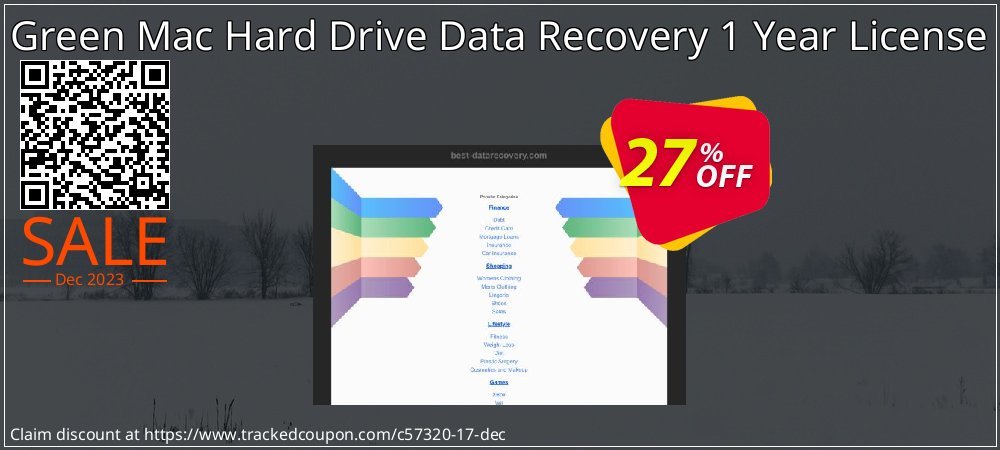Green Mac Hard Drive Data Recovery 1 Year License coupon on April Fools' Day sales