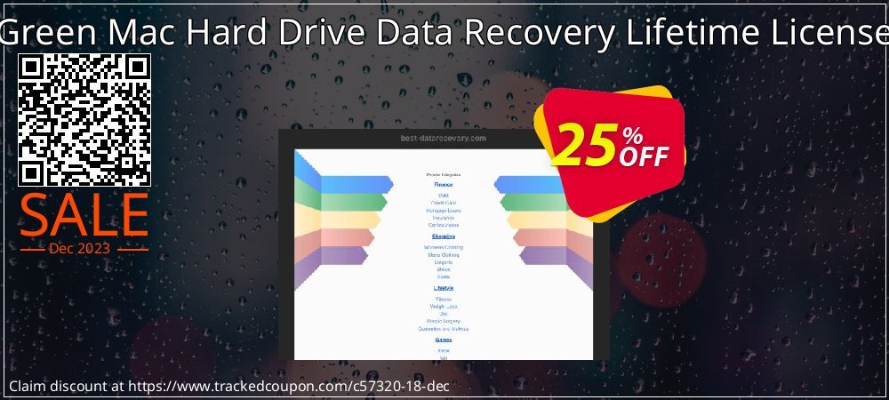 Green Mac Hard Drive Data Recovery Lifetime License coupon on Easter Day deals