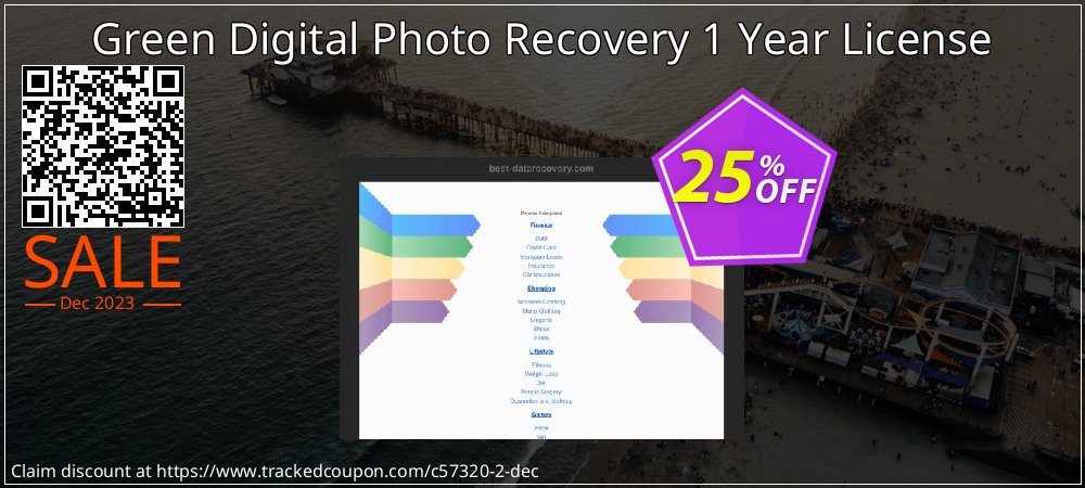 Green Digital Photo Recovery 1 Year License coupon on April Fools' Day discount