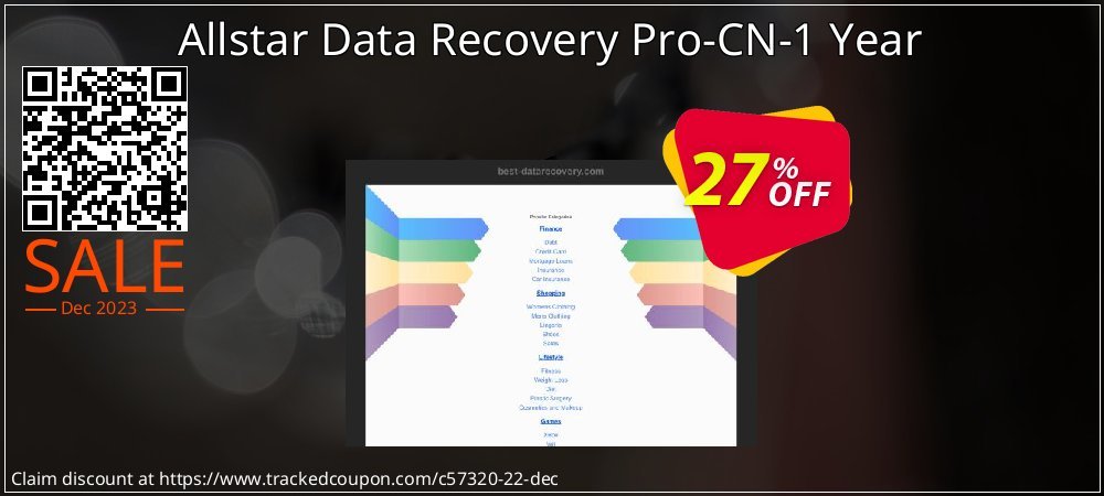 Allstar Data Recovery Pro-CN-1 Year coupon on April Fools' Day offering sales