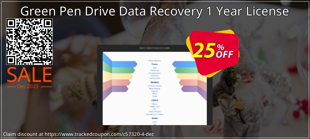Green Pen Drive Data Recovery 1 Year License coupon on World Password Day super sale