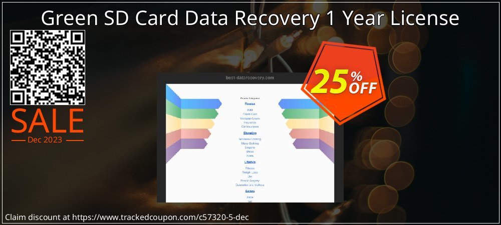 Green SD Card Data Recovery 1 Year License coupon on National Walking Day super sale