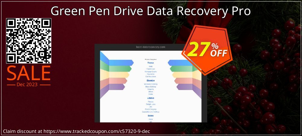 Green Pen Drive Data Recovery Pro coupon on World Password Day offer