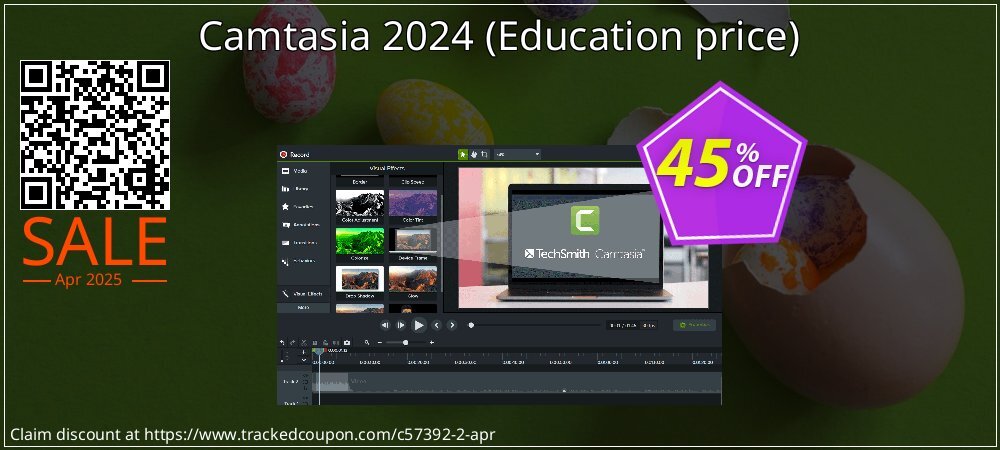 Camtasia 2024 - Education price  coupon on Working Day offering discount