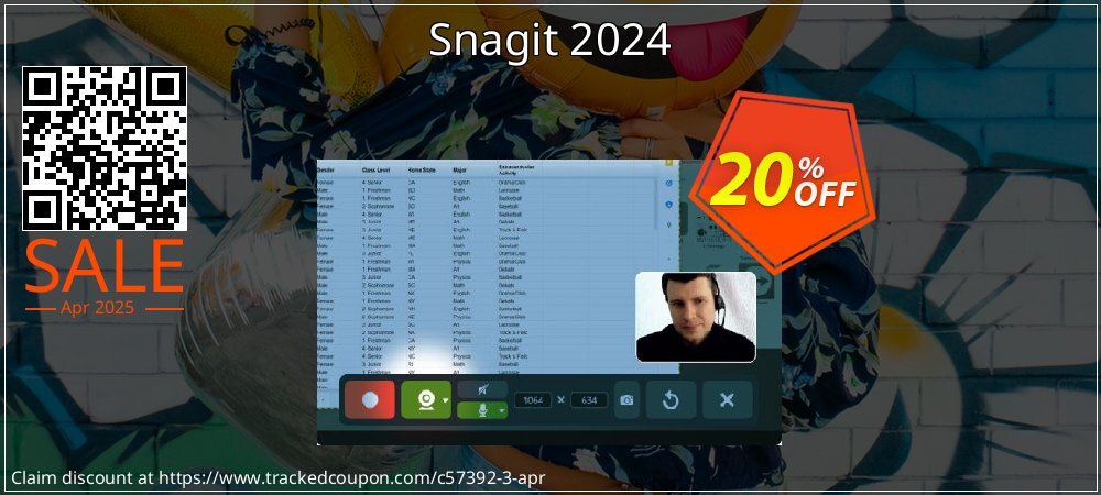 Snagit 2023 coupon on Virtual Vacation Day discount