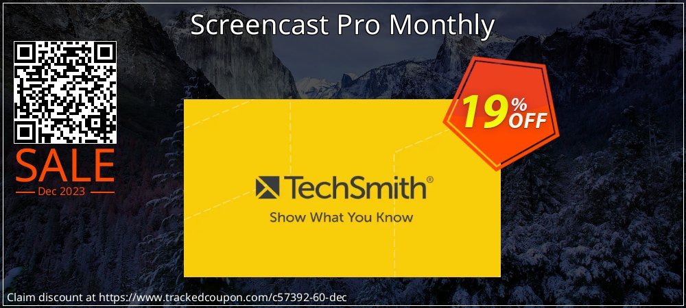 Screencast Pro Monthly coupon on National Walking Day discounts