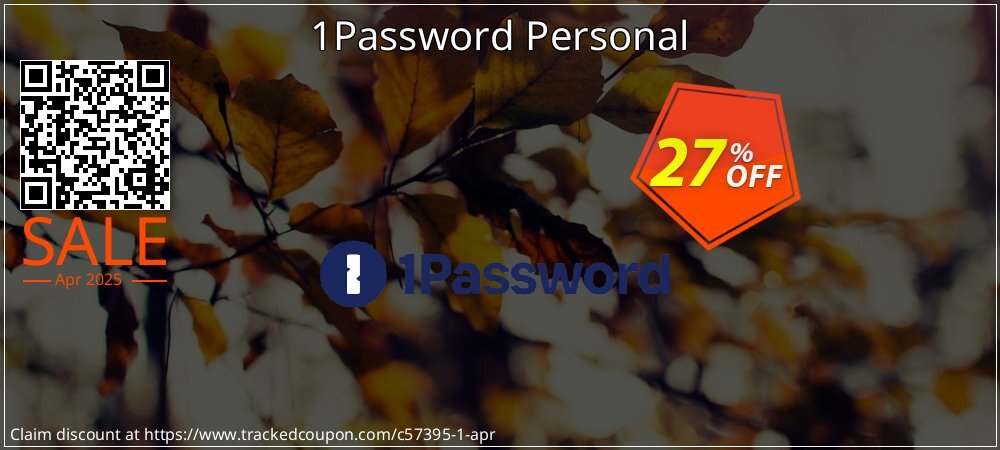 1Password Personal coupon on World Party Day offering sales