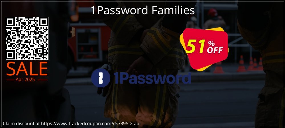 1Password Families coupon on April Fools Day offering sales