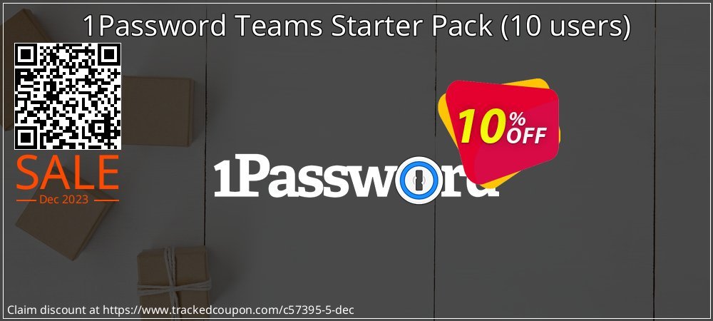 Get 20% OFF 1Password Teams Starter Pack (10 users) offering sales
