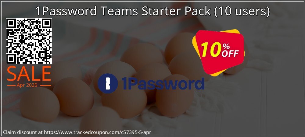 1Password Teams Starter Pack - 10 users  coupon on National Walking Day sales