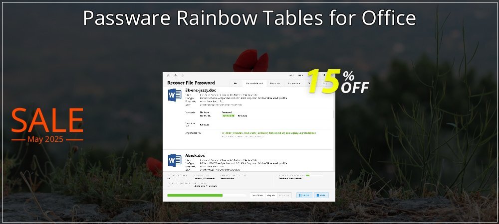 Passware Rainbow Tables for Office coupon on Constitution Memorial Day offering sales