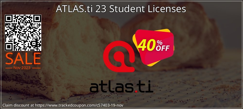 ATLAS.ti 23 Student Licenses coupon on All Saints' Eve deals