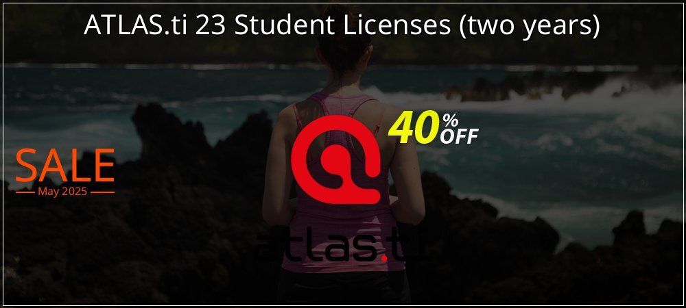 ATLAS.ti 23 Student Licenses - two years  coupon on National No Smoking Day offering discount