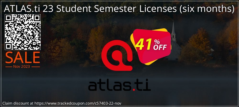 Get 40% OFF ATLAS.ti 22 Student Semester Licenses (six months) offering sales