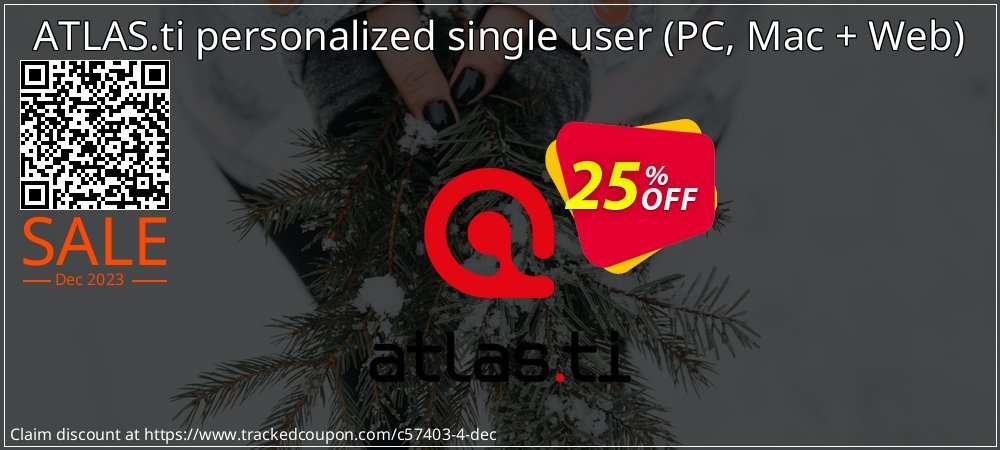 ATLAS.ti personalized single user - PC, Mac + Web  coupon on International Youth Day offer