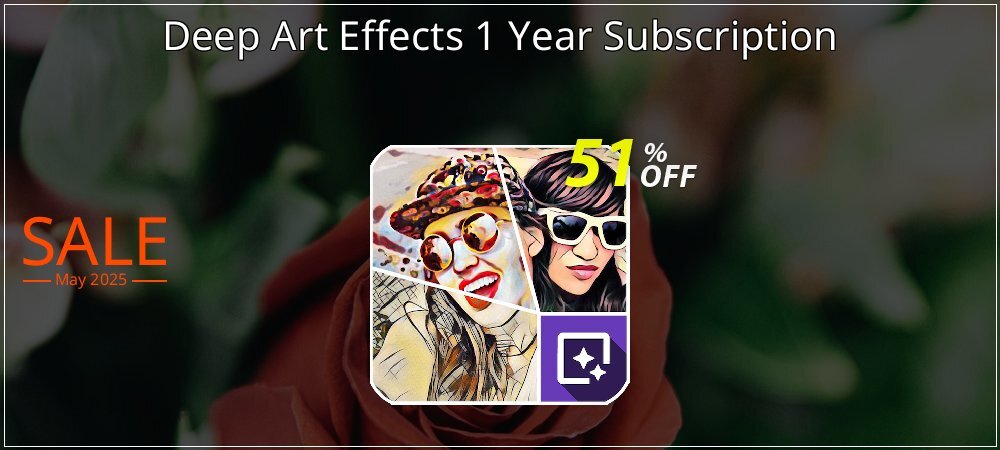 Deep Art Effects 1 Year Subscription coupon on Father's Day offering sales