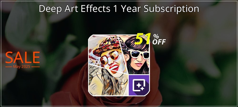 Deep Art Effects 1 Year Subscription coupon on April Fools Day offer