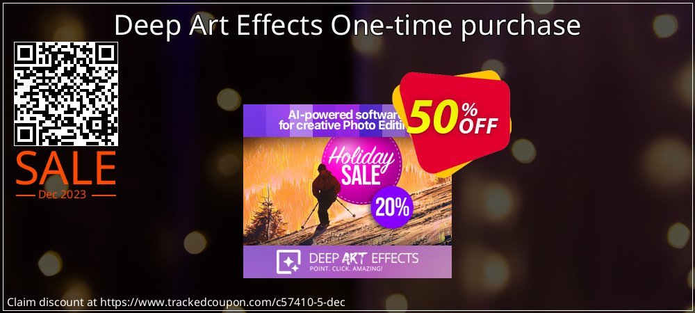 Deep Art Effects One-time purchase coupon on National Champagne Day offering sales