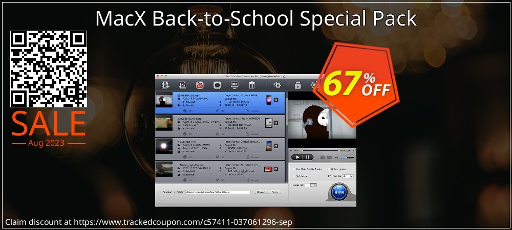 MacX Back-to-School Special Pack coupon on World Party Day sales