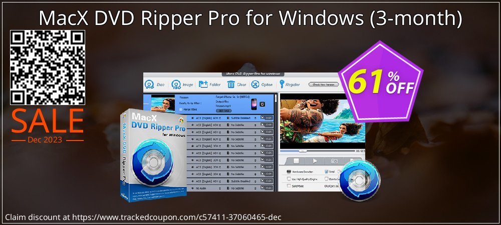 MacX DVD Ripper Pro for Windows - 3-month  coupon on Mother Day discounts