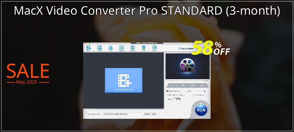 MacX Video Converter Pro STANDARD - 3-month  coupon on Virtual Vacation Day super sale