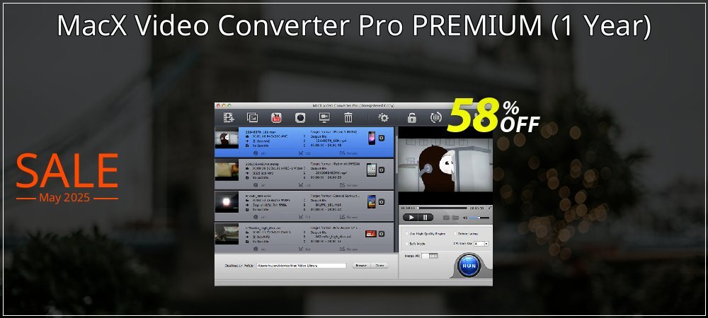 MacX Video Converter Pro PREMIUM - 1 Year  coupon on World Password Day sales