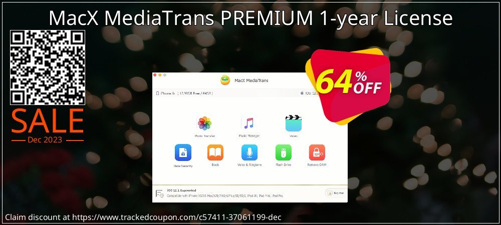 MacX MediaTrans PREMIUM 1-year License coupon on World Password Day discount