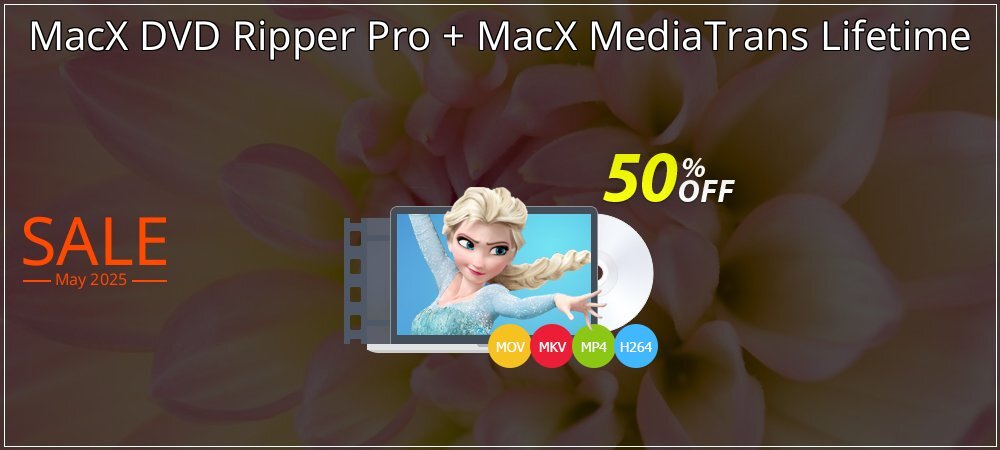 MacX DVD Ripper Pro + MacX MediaTrans Lifetime coupon on National Loyalty Day offering discount