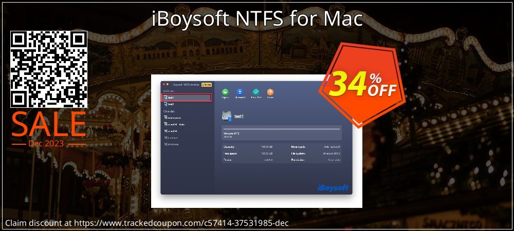 iBoysoft NTFS for Mac coupon on National Walking Day deals