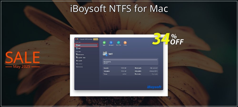 iBoysoft NTFS for Mac coupon on National Walking Day deals