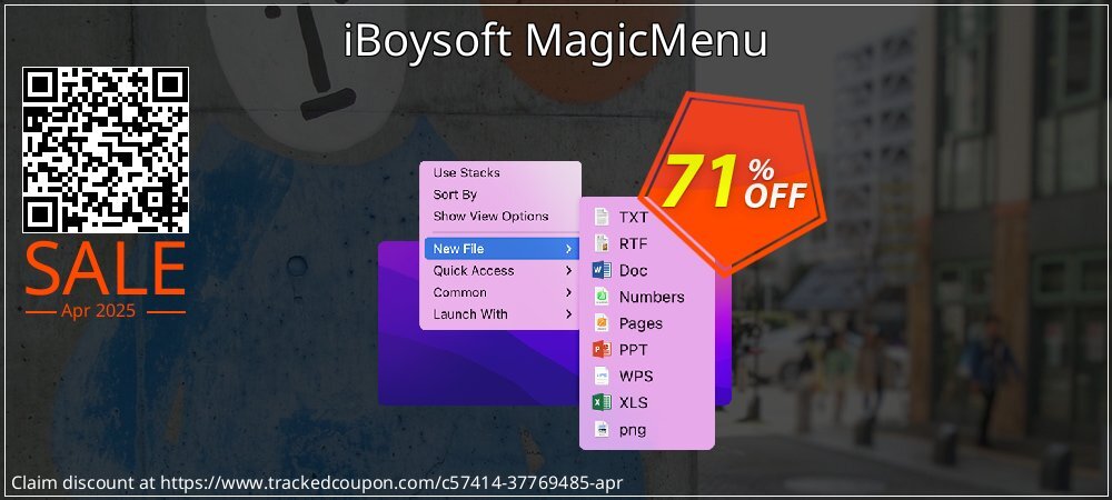 iBoysoft MagicMenu coupon on National Walking Day sales