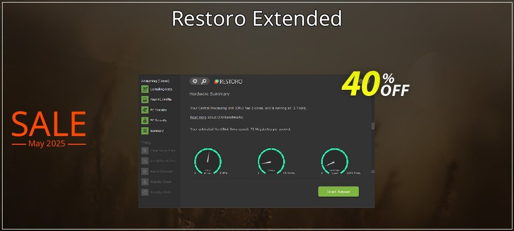Restoro Extended coupon on Summer offer