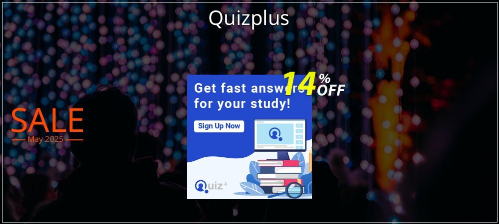 Quizplus coupon on World Party Day promotions