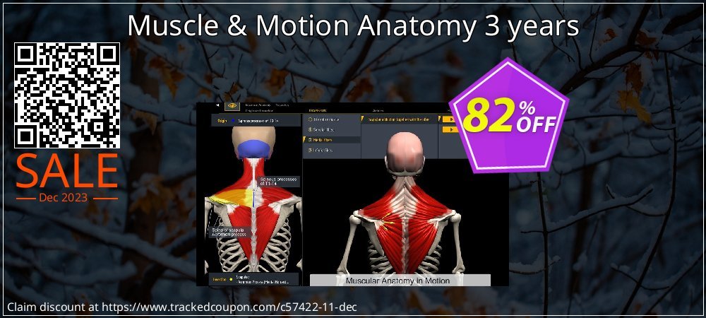 Muscle & Motion Anatomy 3 years coupon on Palm Sunday offering sales