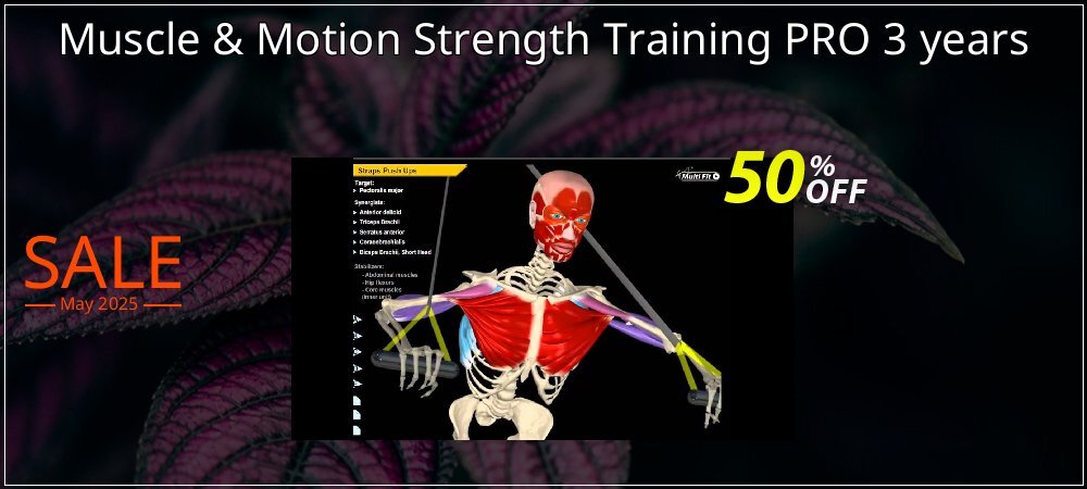 Muscle & Motion Strength Training PRO 3 years coupon on Mother Day offer